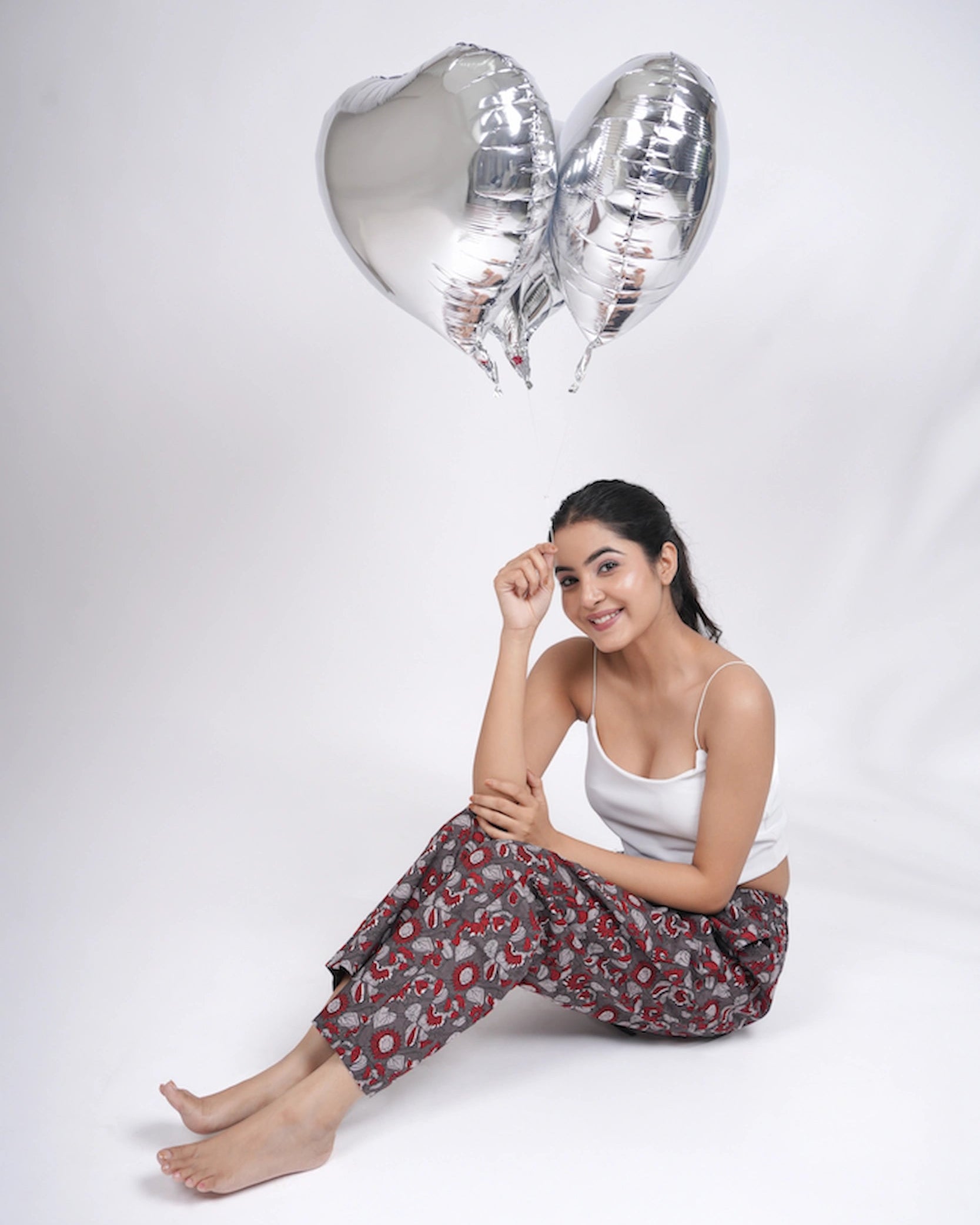 Grey Women Cotton Pajama