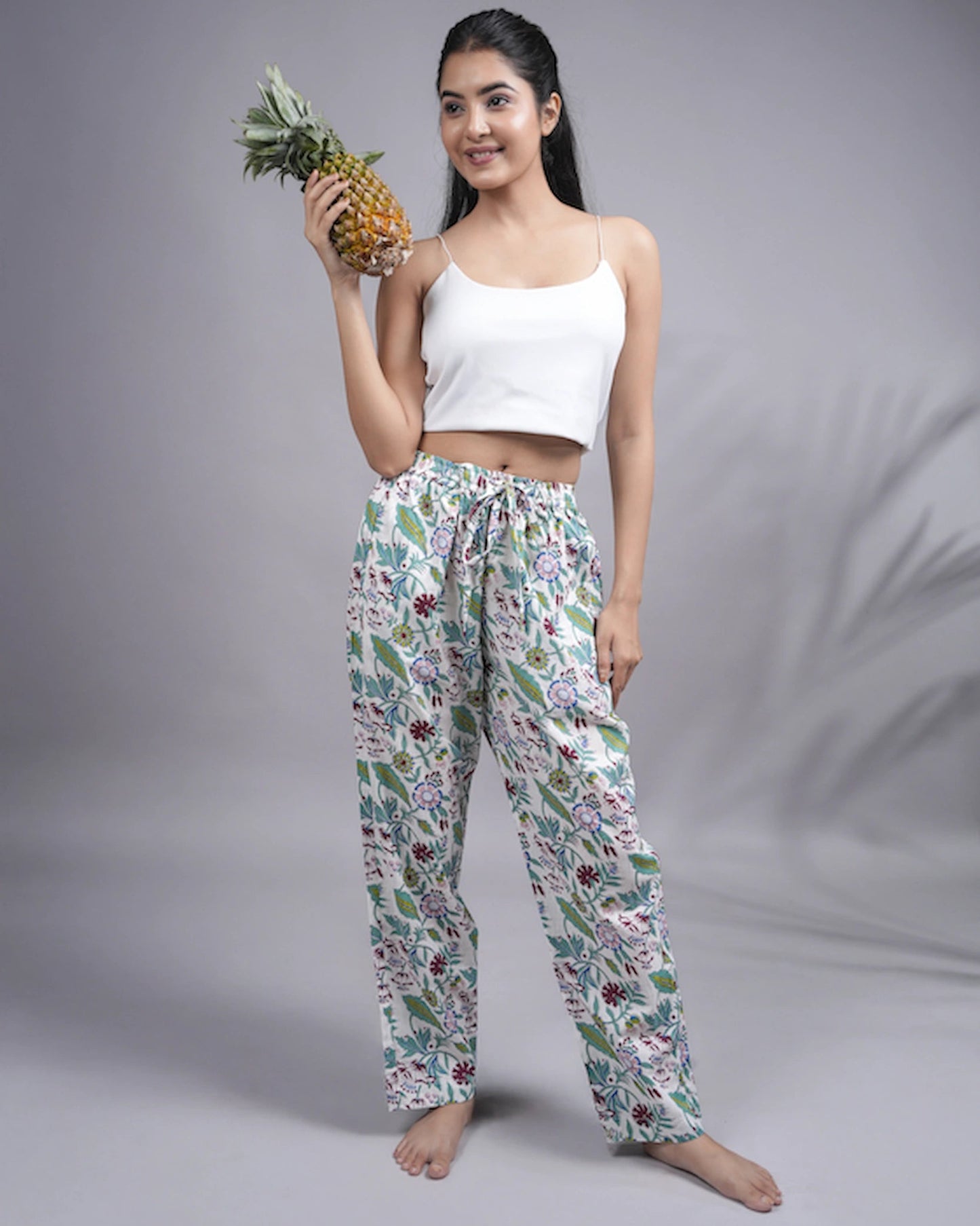 Cotton Pajama Pants Women - Velvet Bloom