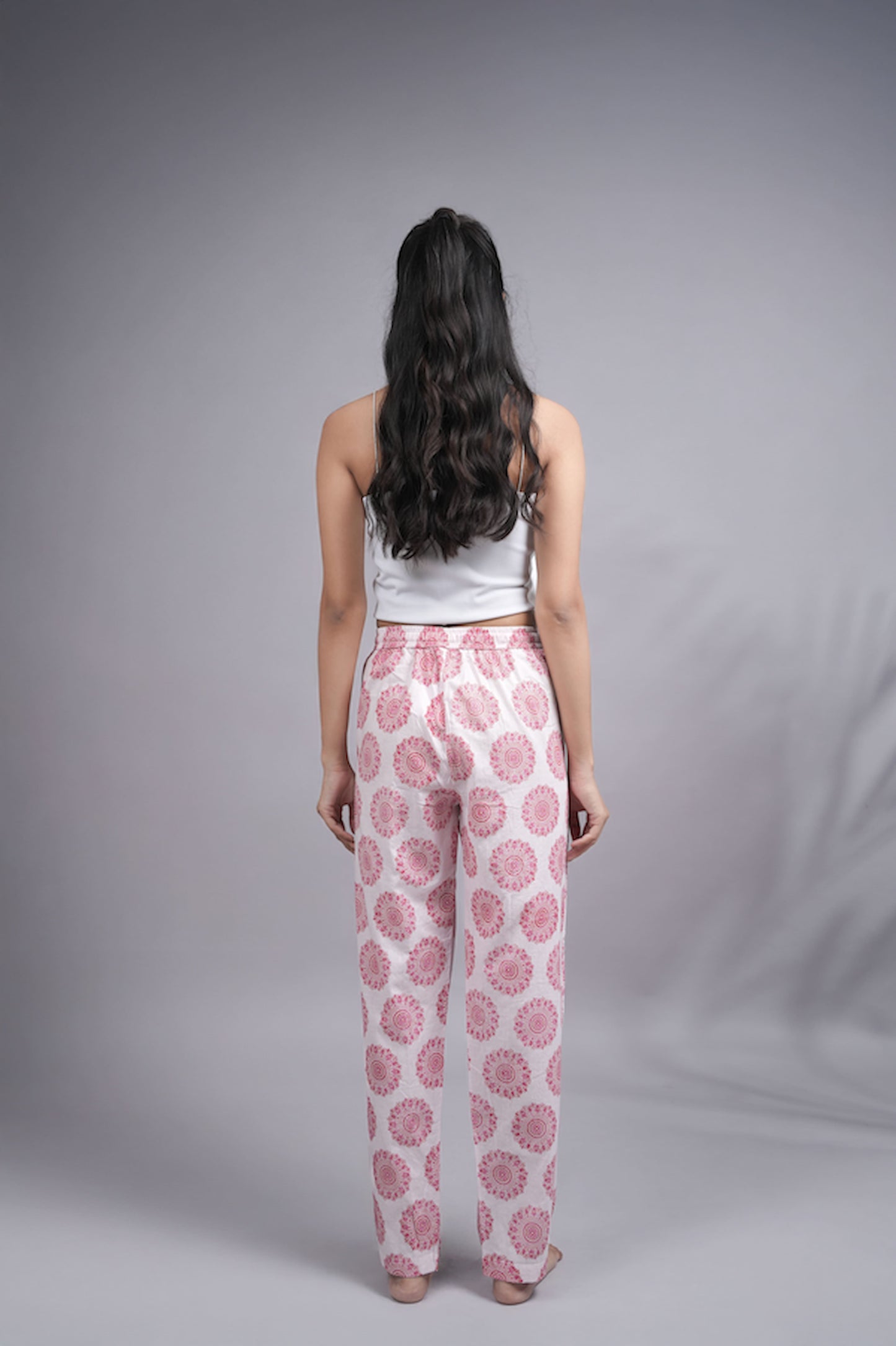 White Printed Pajama