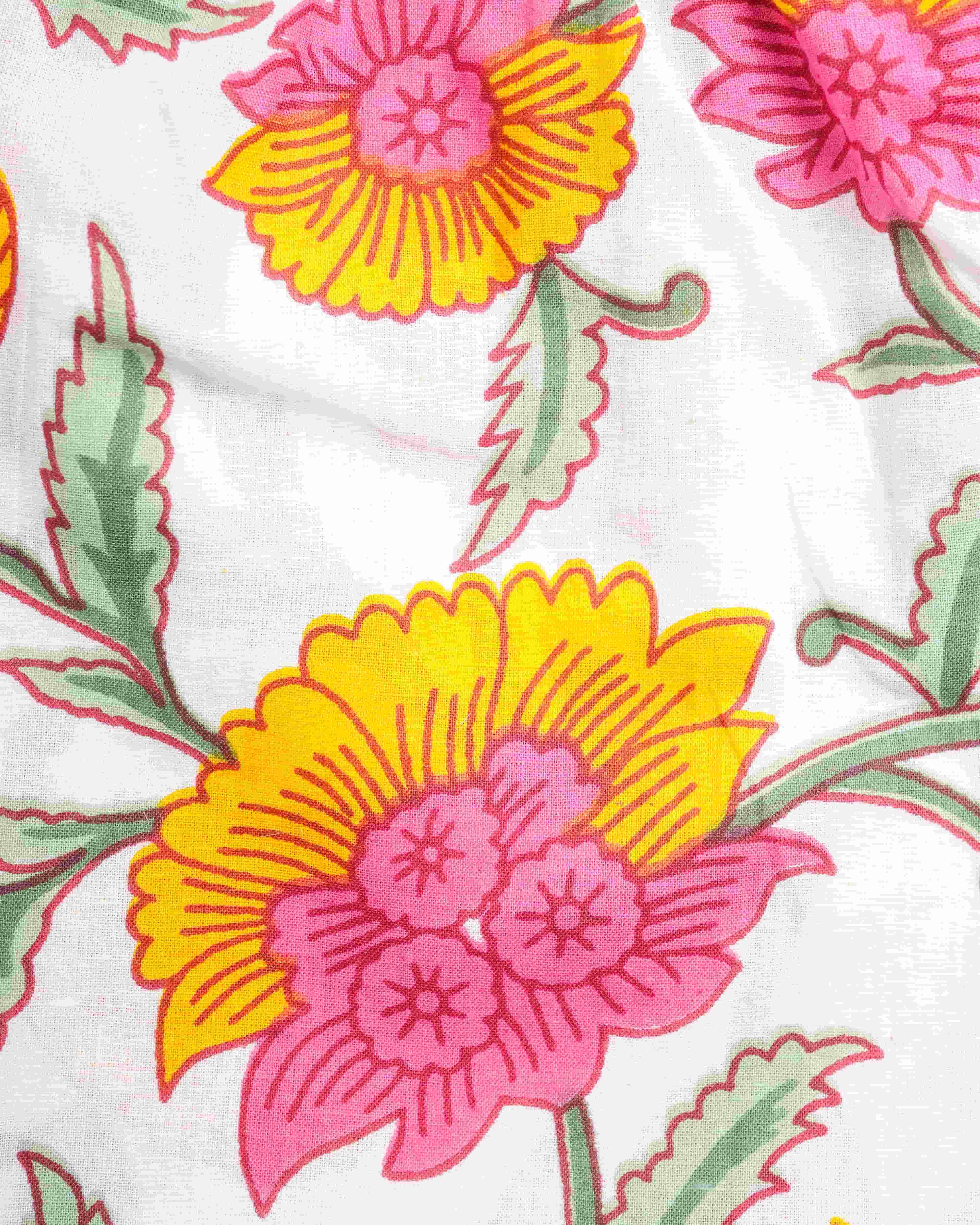 Cotton Pajama Pants Women - Floral Whispers