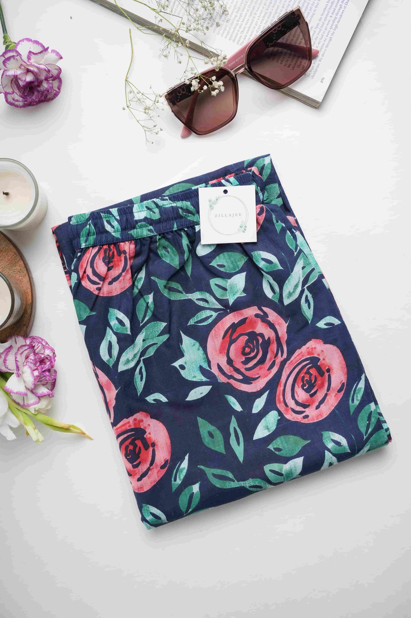 Cotton Pajama Pants Women - Royal Rose