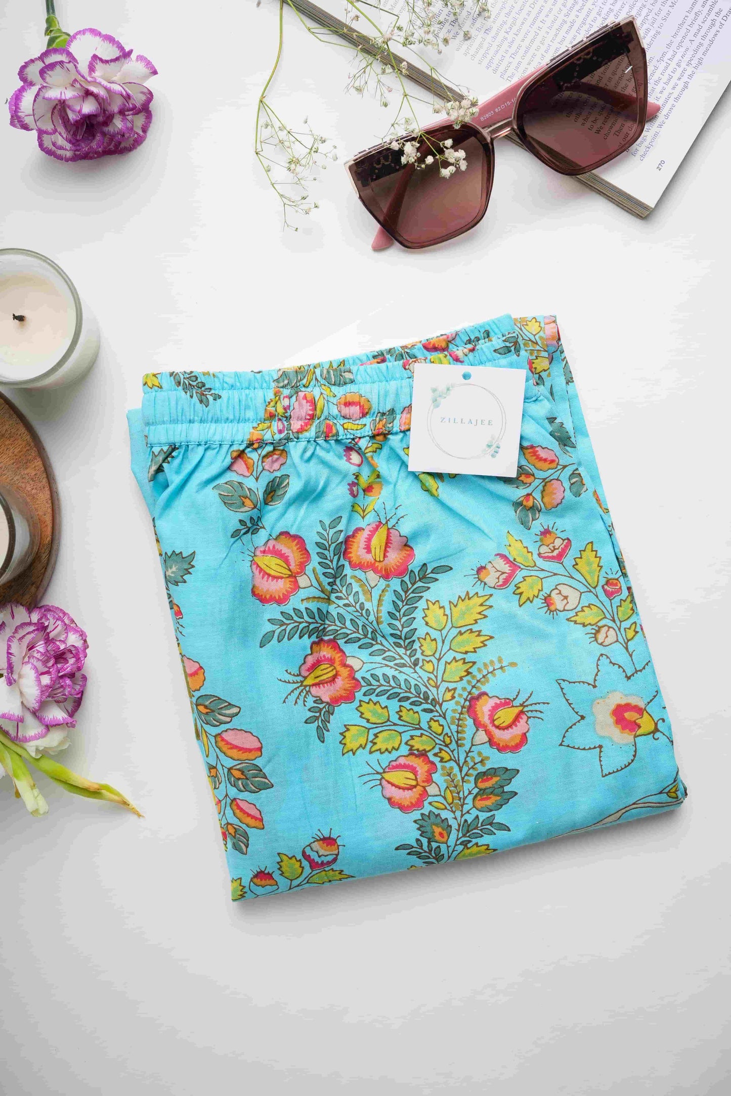 Cotton Pajama Pants Women - Tropical Dream