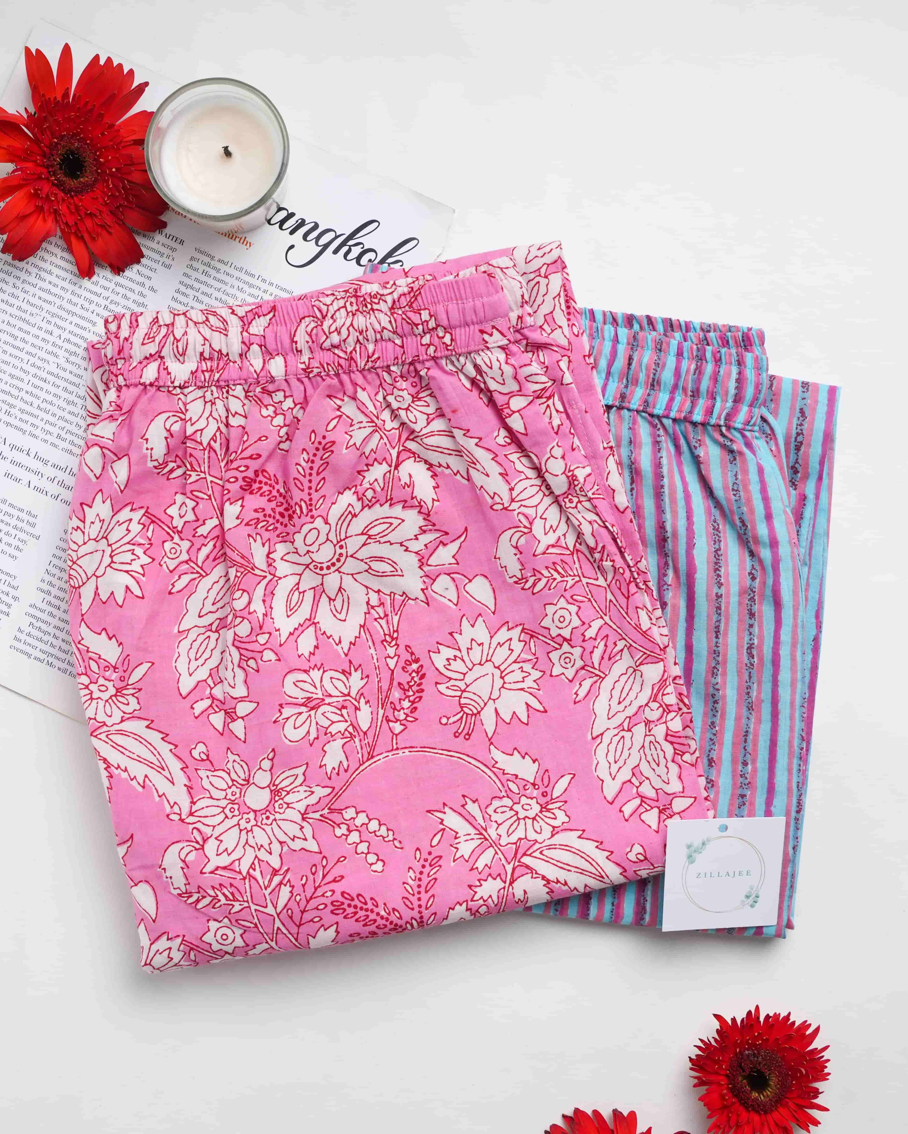 Pink & Purple Cotton Pajama