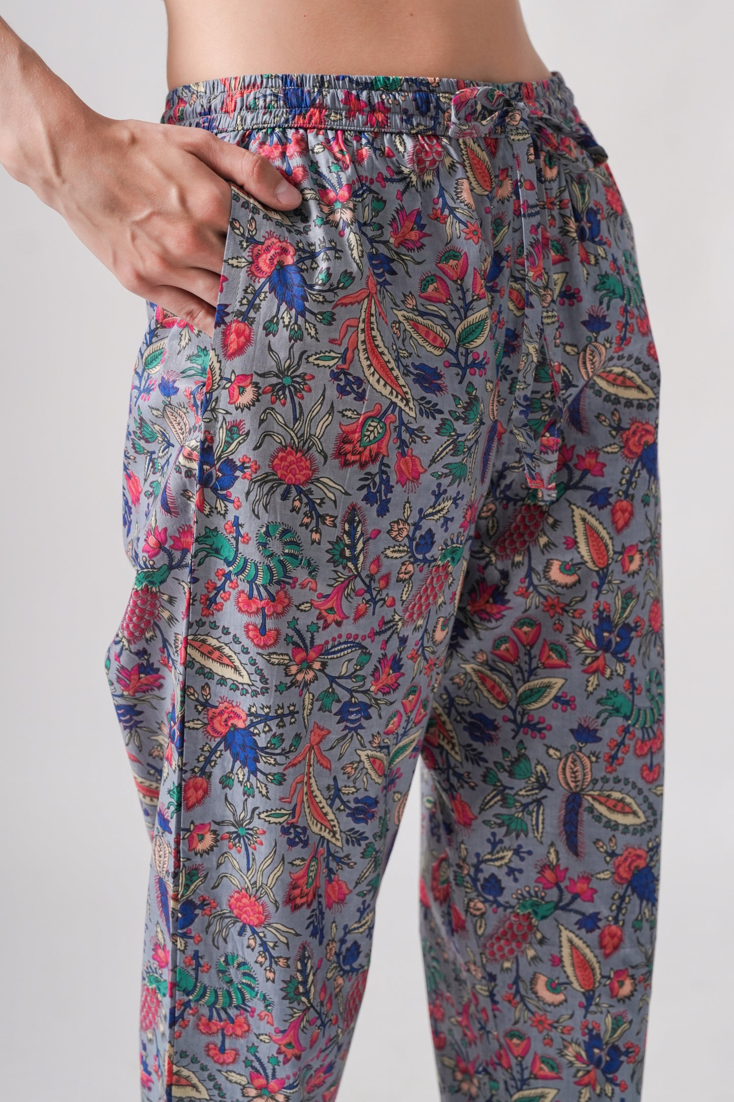 Cotton Pajama Pants Women - Gray Splendor