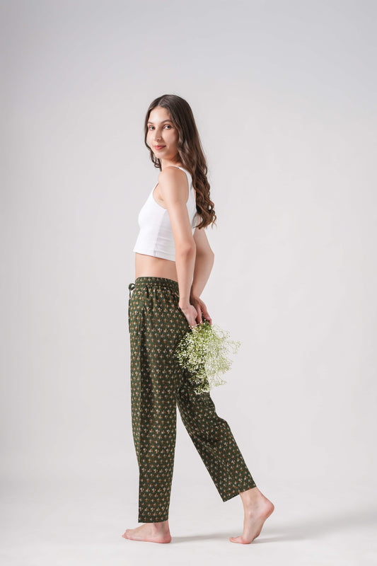 Cotton Pajama Pants Women - Citrus Meadow