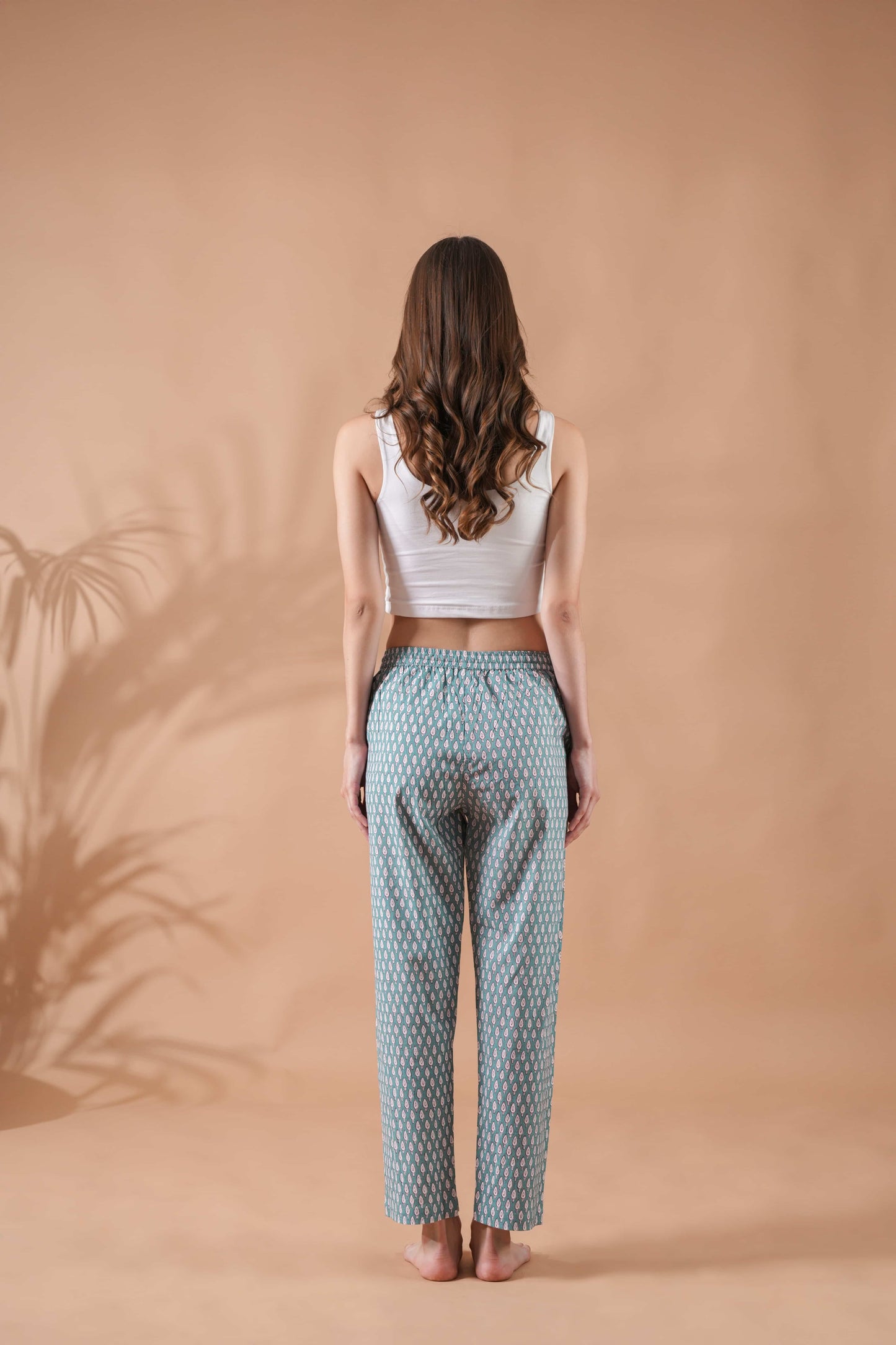 Cotton Pajama Pants Women - Festive Fir