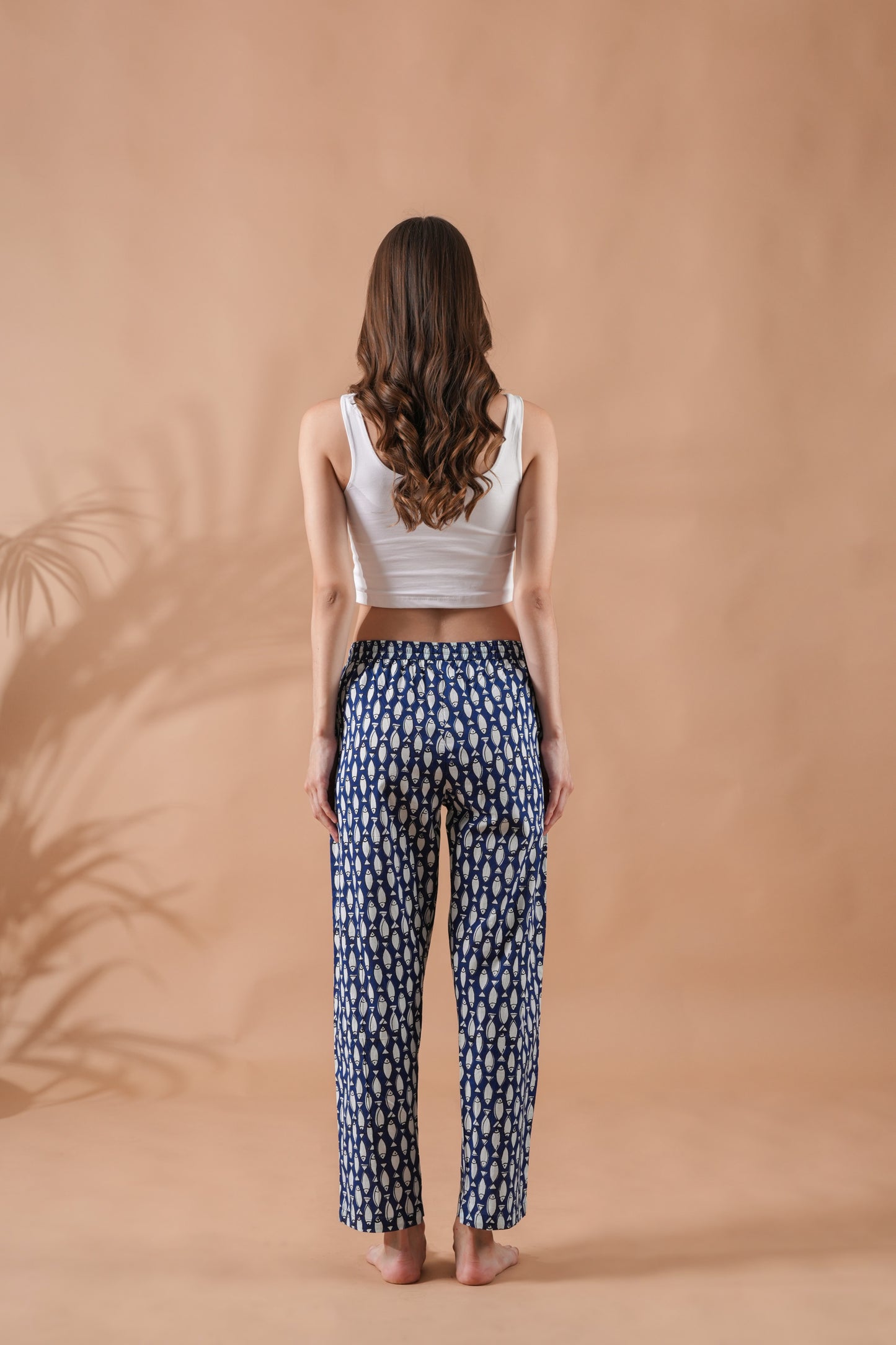 Cotton Pajama Pants Women - Midnight Swim
