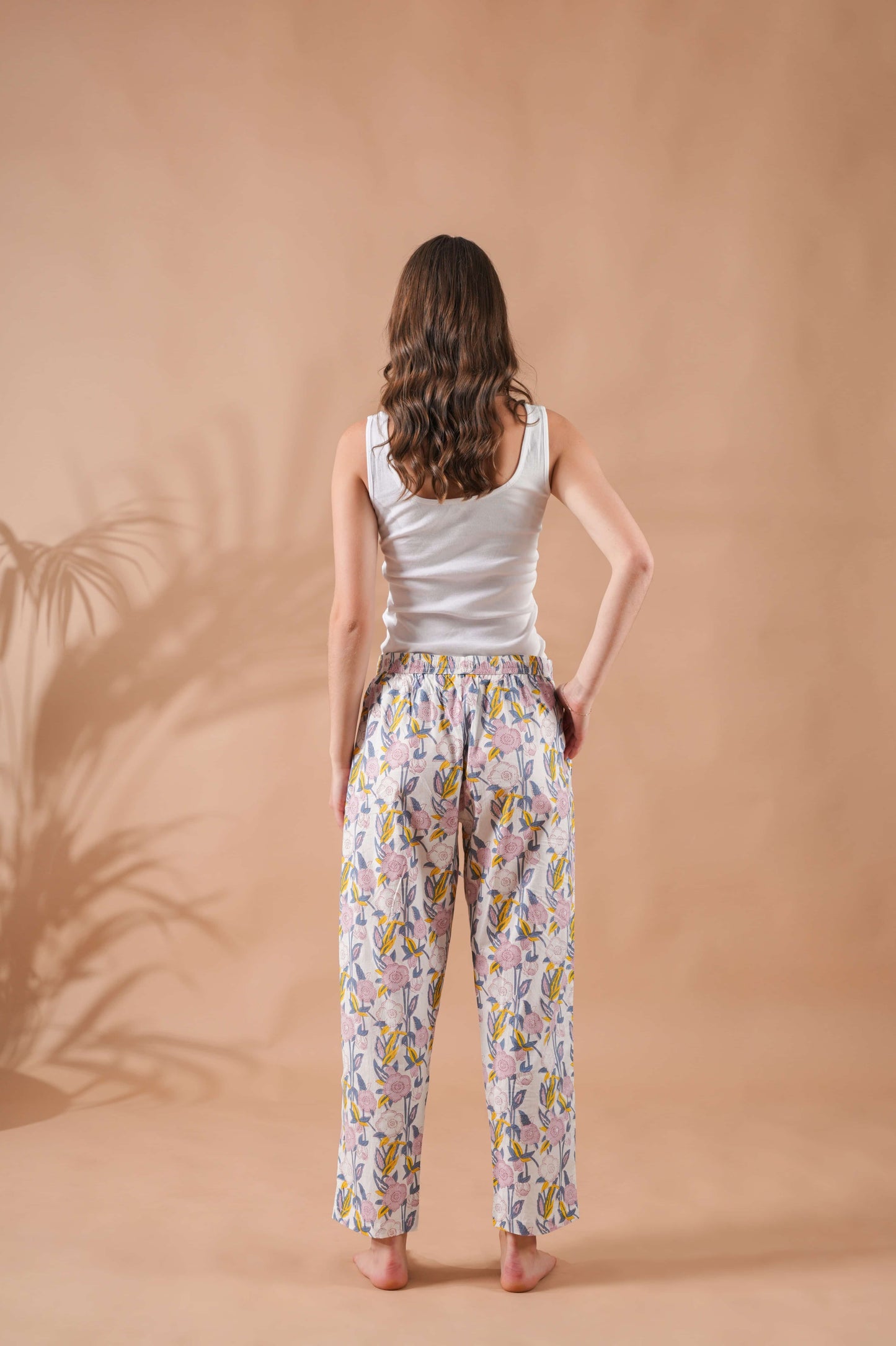 Cotton Pajama Pants Women - Blooming Breeze