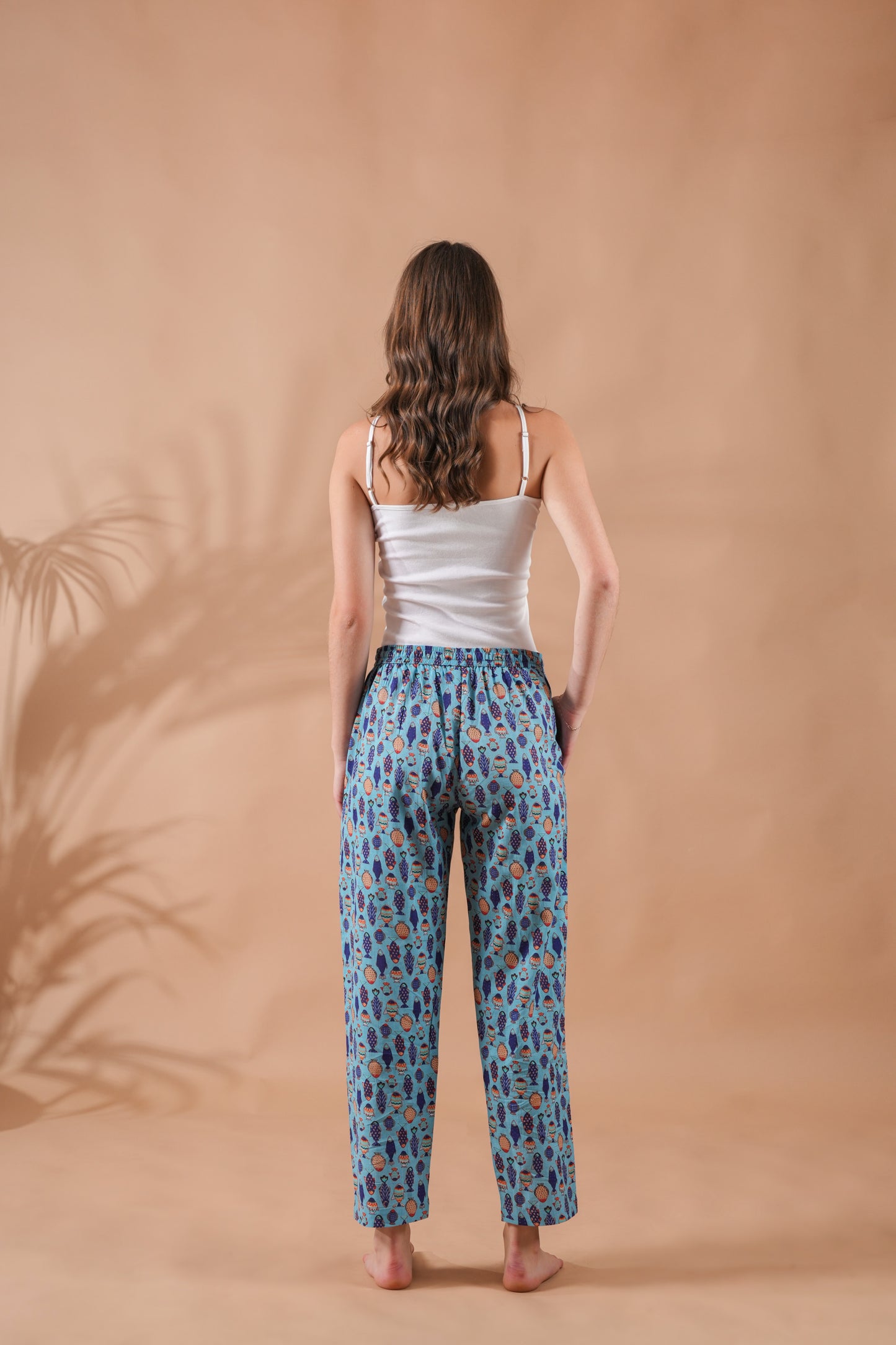 Cotton Pajama Pants Women - Marine Melodies