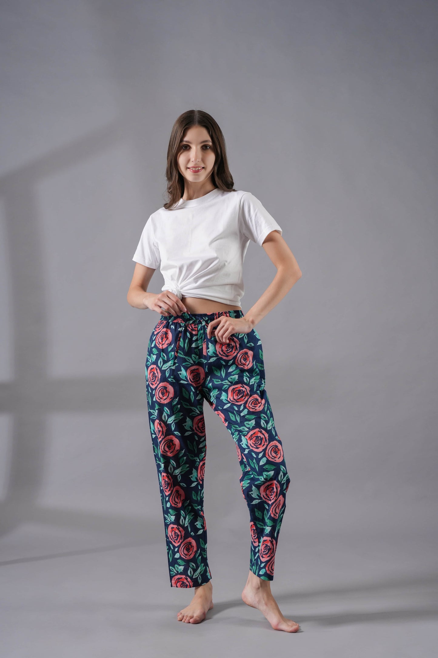 Cotton Pajama Pants Women - Royal Rose