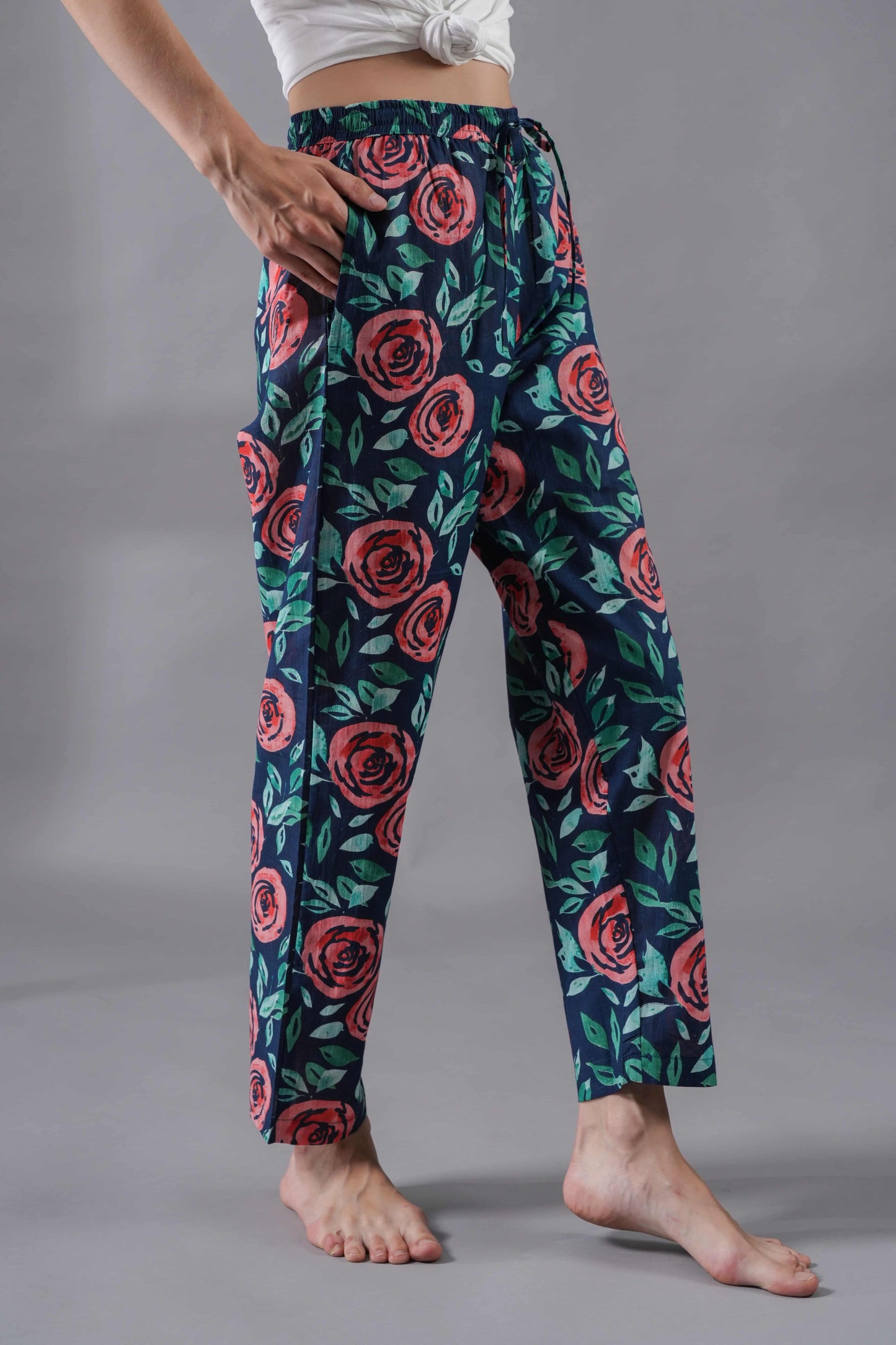 Cotton Pajama Pants Women - Royal Rose