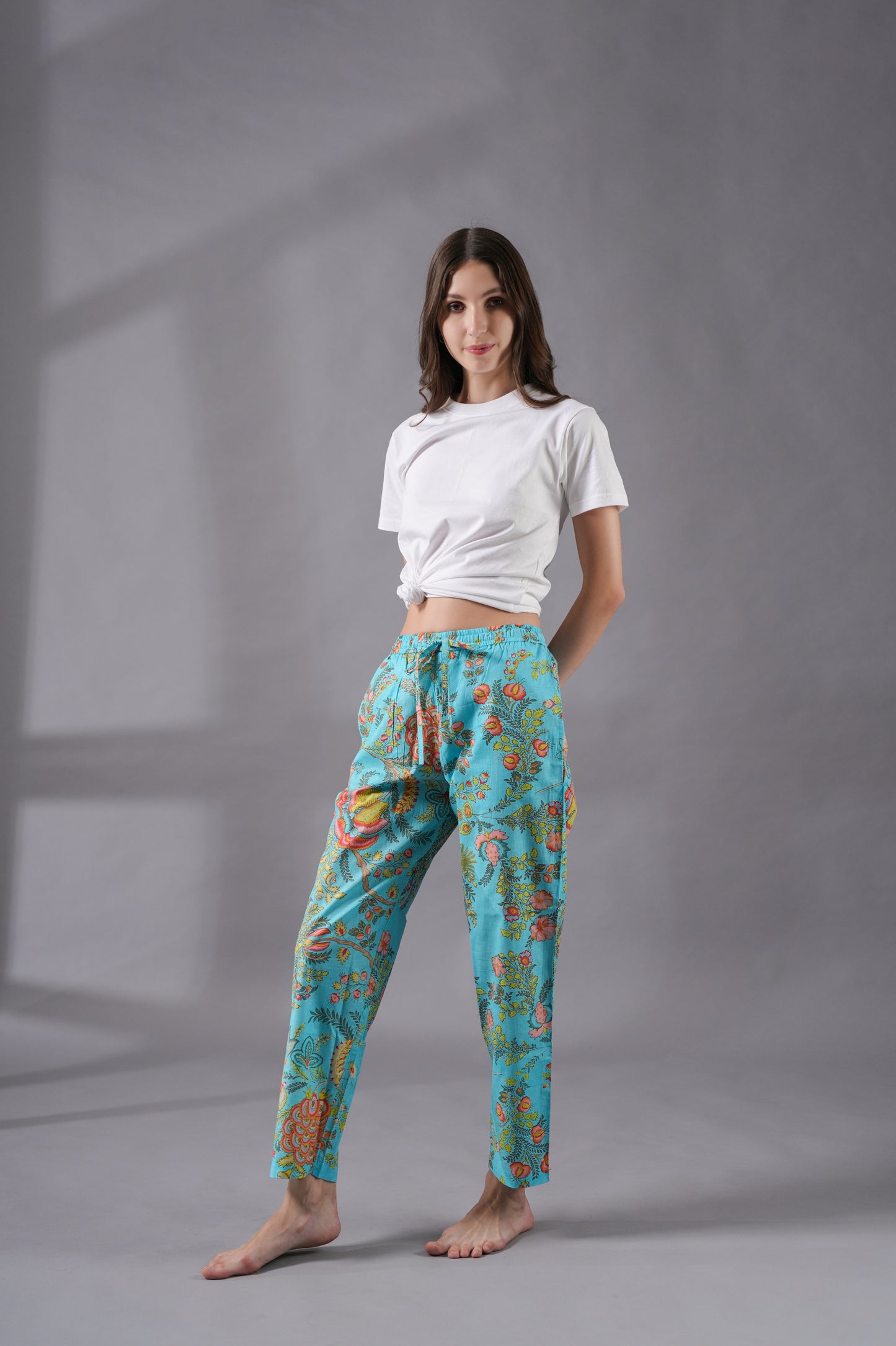 Cotton Pajama Pants Women - Tropical Dream