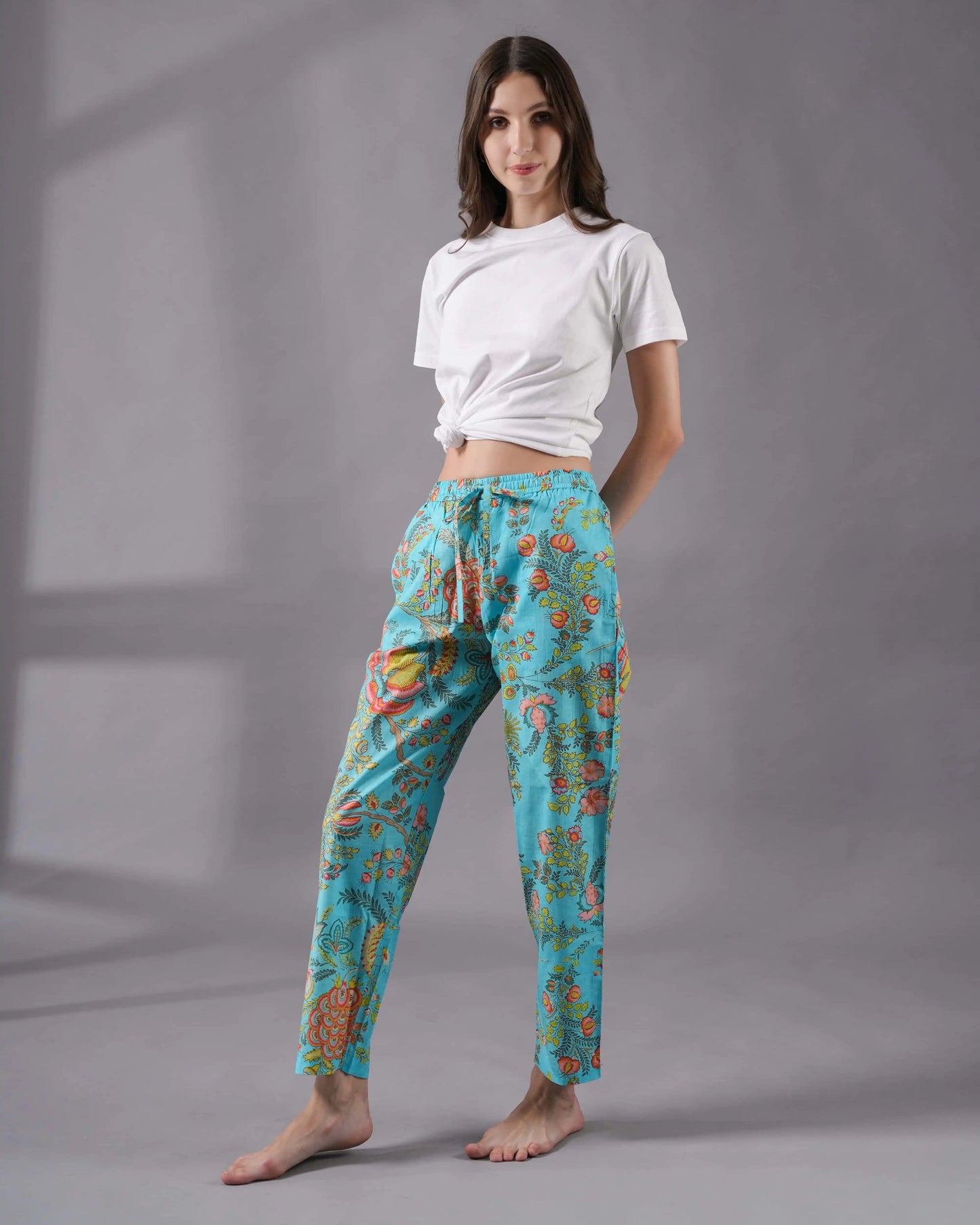Cotton Pajama Pants Women - Tropical Dream