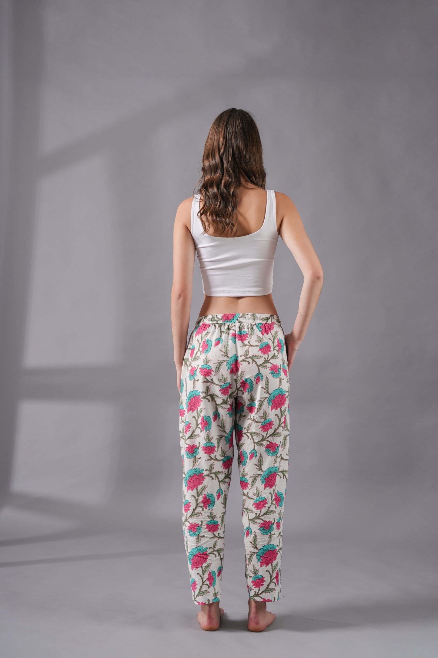 Cotton Pajama Pants Women - Fresh Bloom
