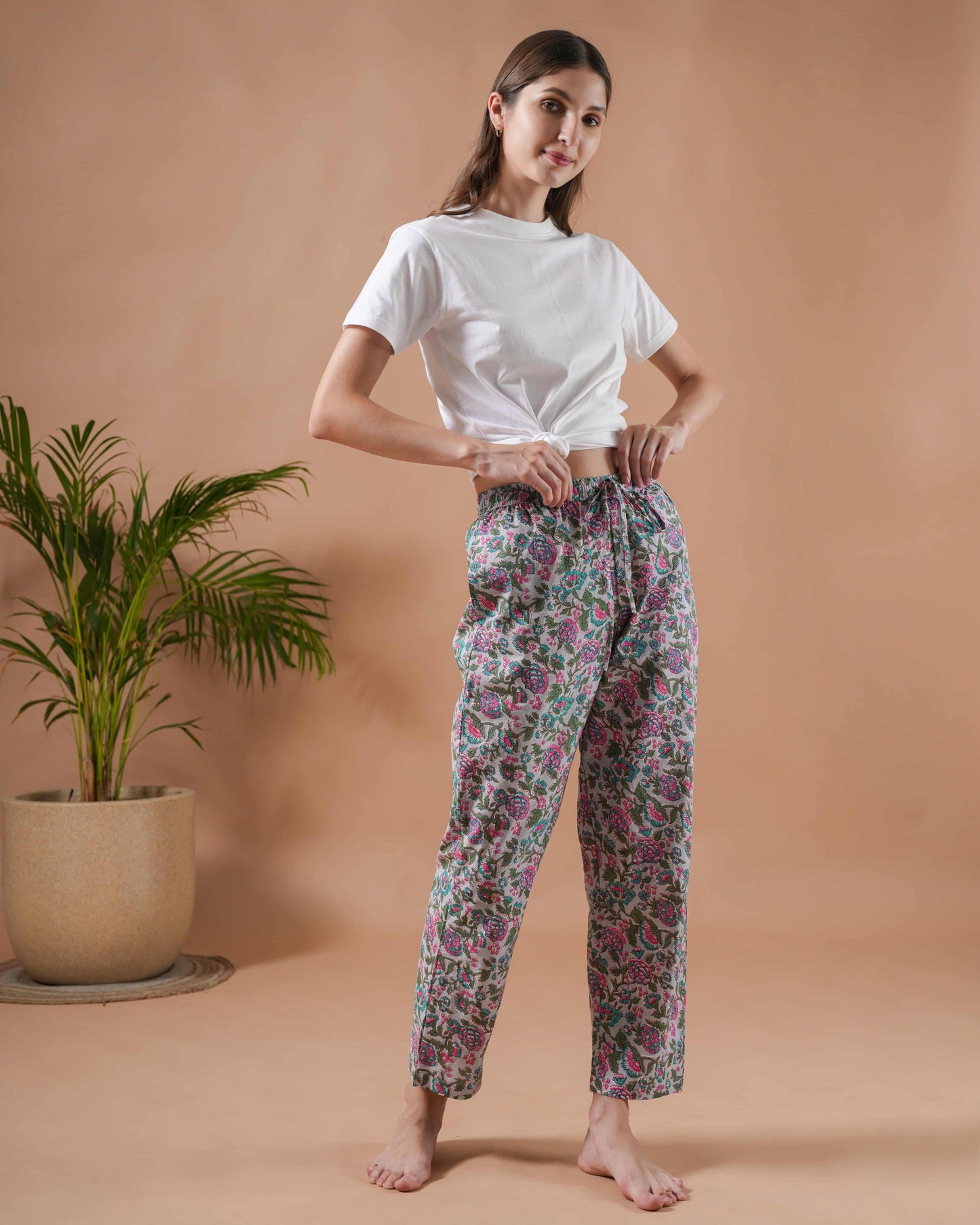 Green Printed Pajama