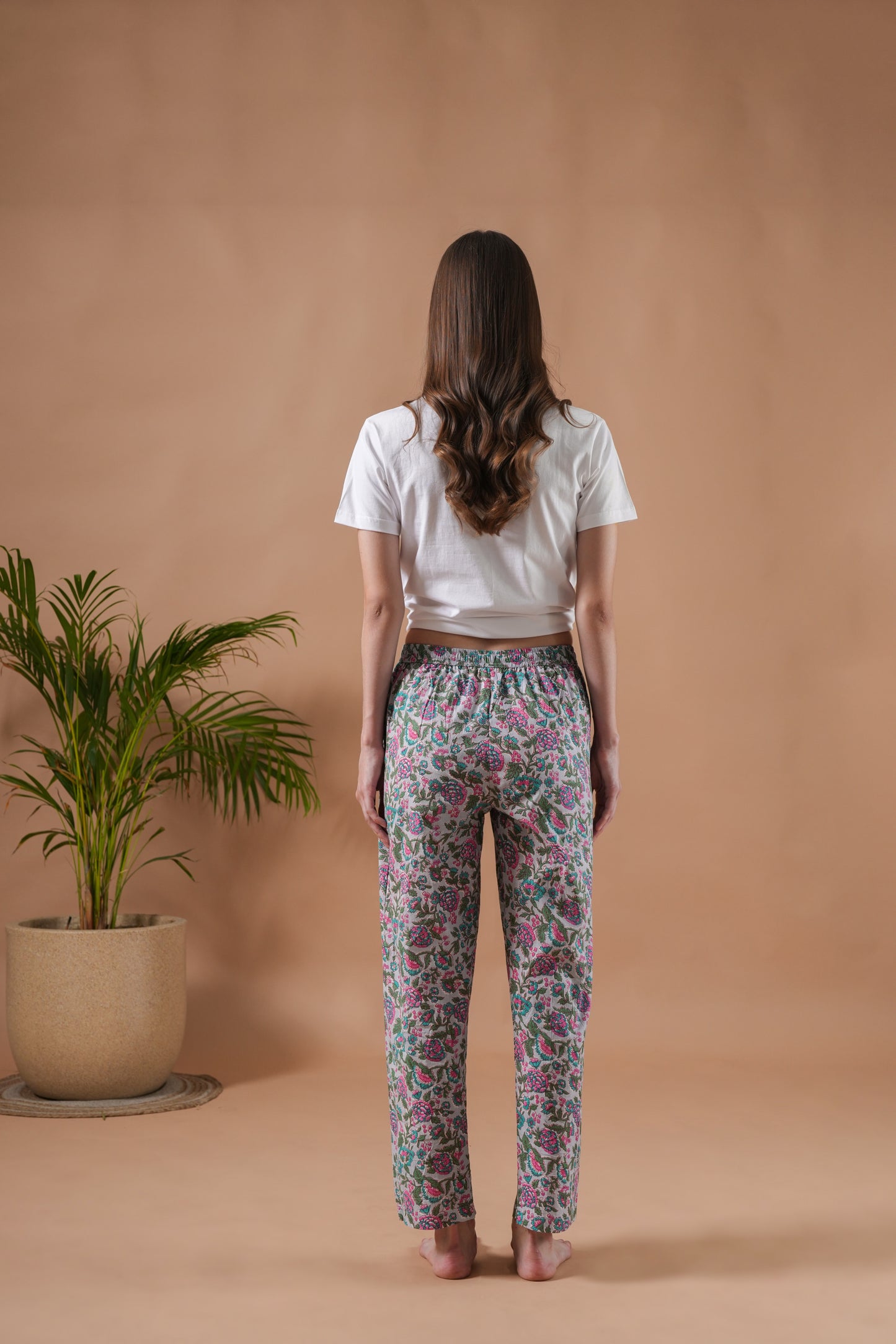 Cotton Pajama Pants Women - Pretty Petals