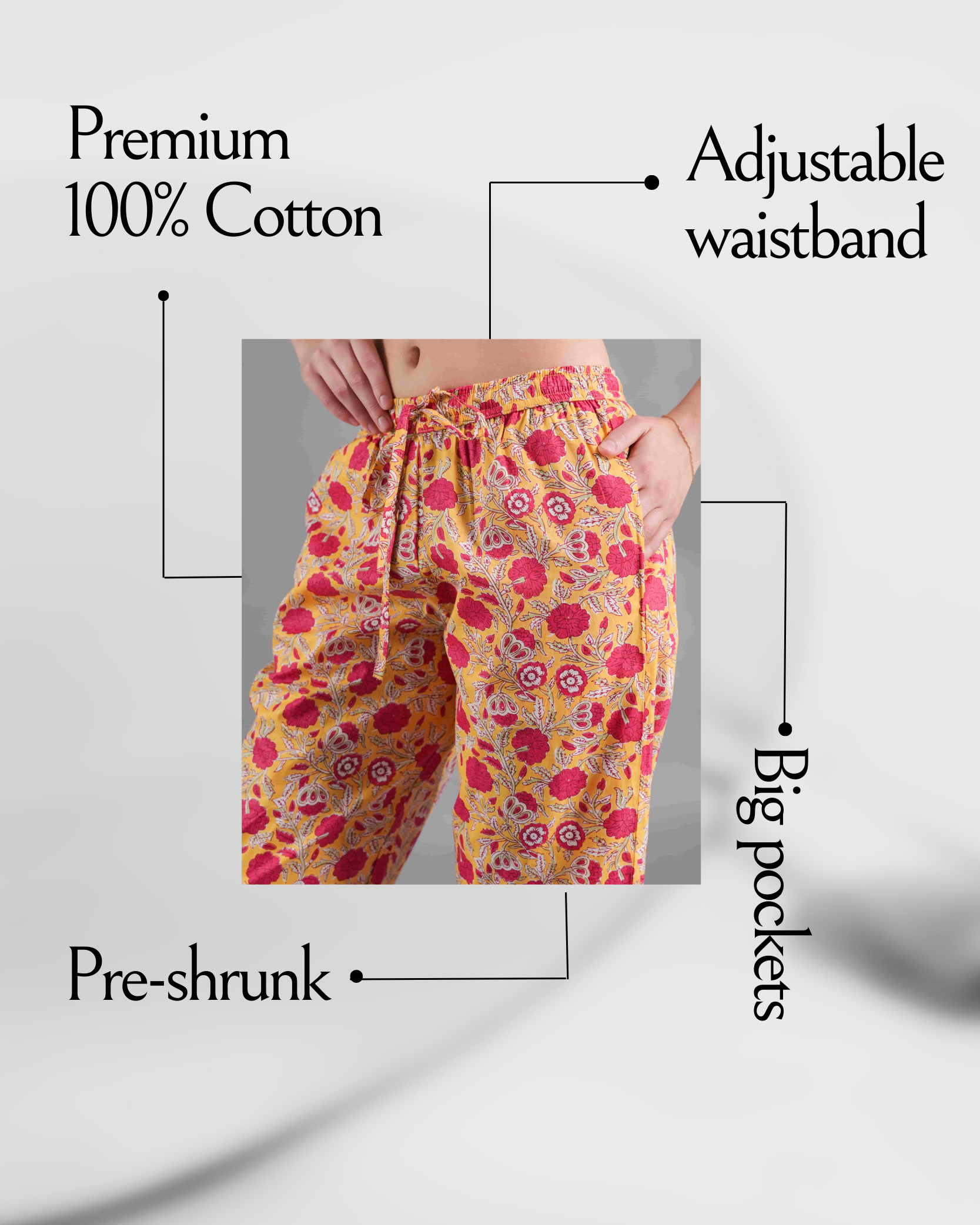 Cotton Pajama Pants Women - 2-Pack Bundle