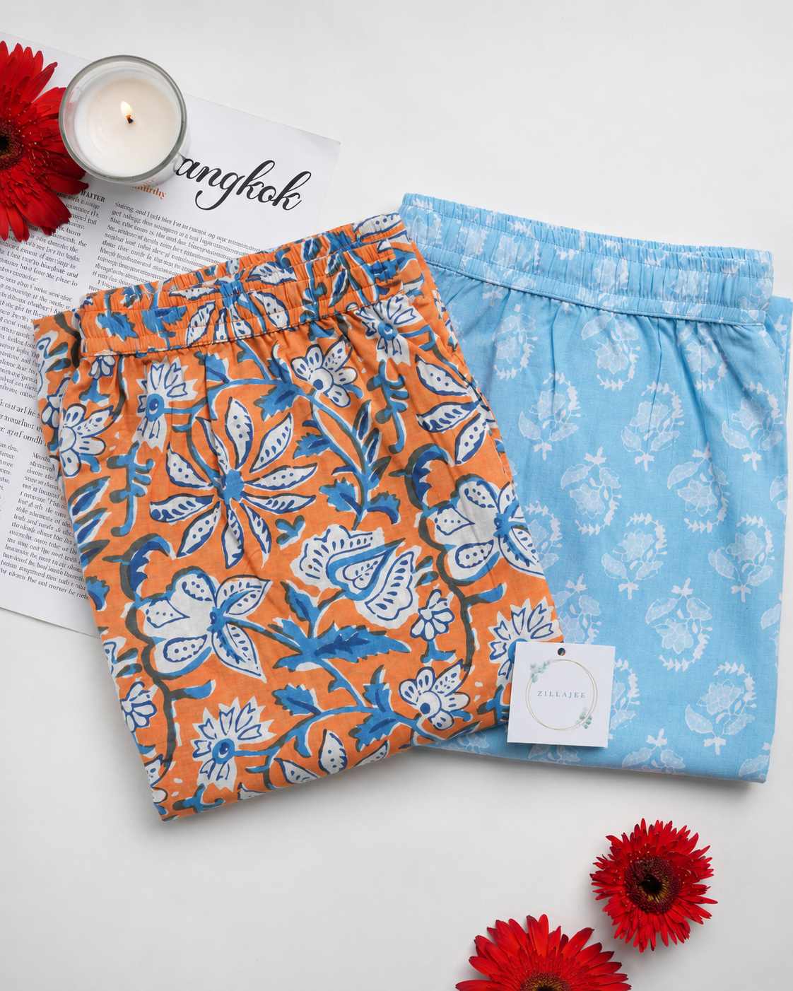 Cotton Pajama Pants Women - 2-Pack Bundle