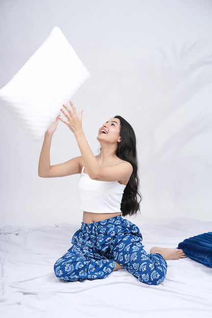 Cotton Pajama Pants Women - Moon Garden