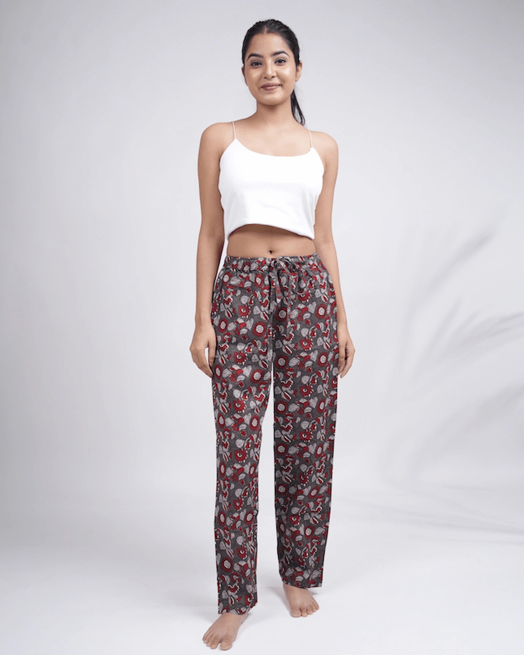 Cotton Pajama Pants Women - Cocoa Petals