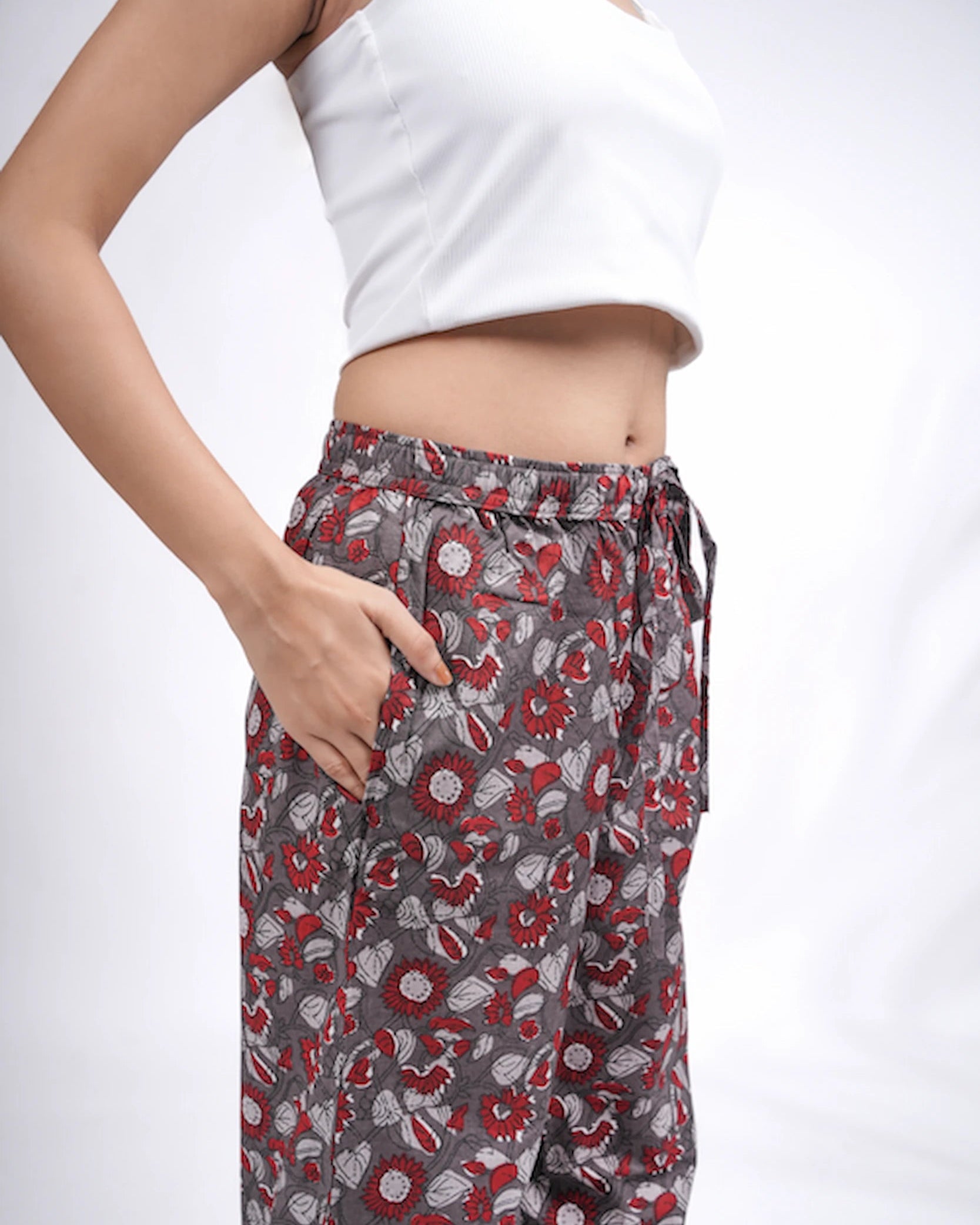 Cotton Pajama Pants Women - Cocoa Petals