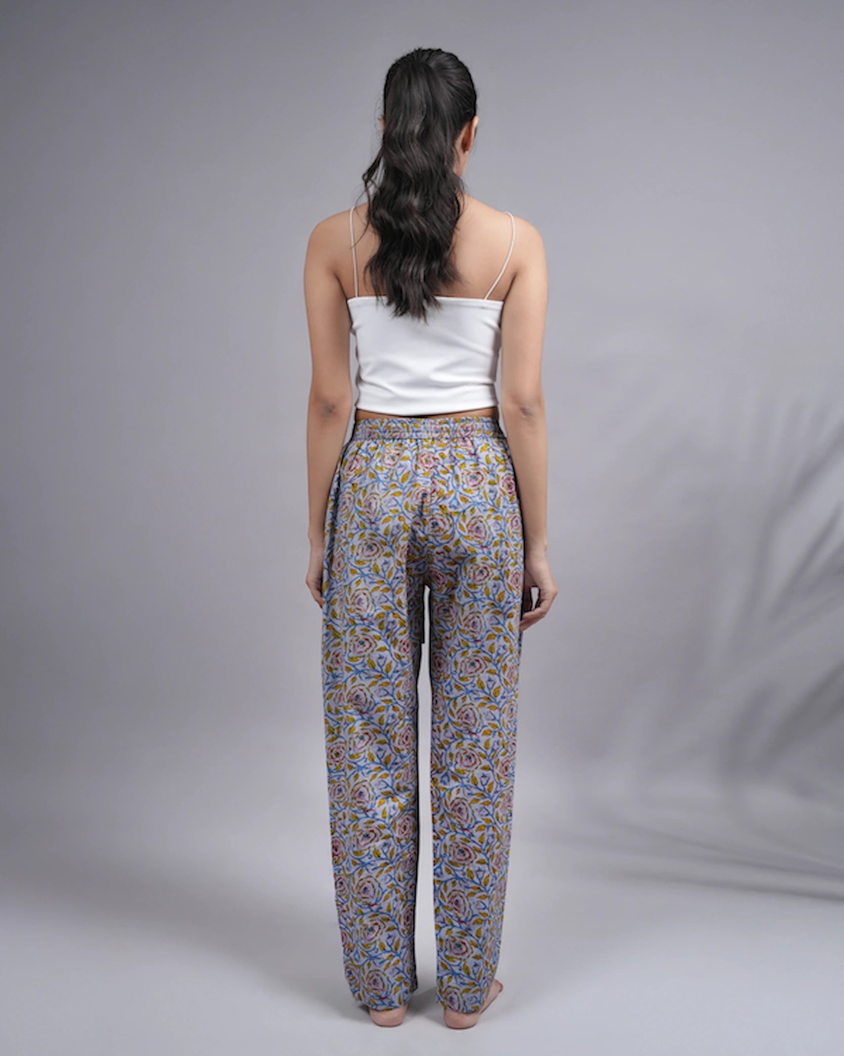 Cotton Pajama Pants Women - Dusty Rose