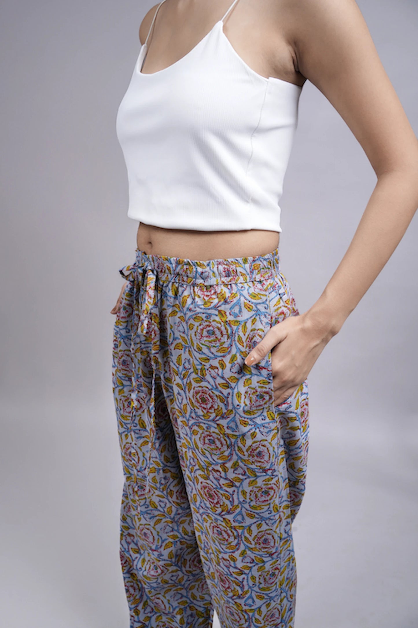 Cotton Pajama Pants Women - Dusty Rose