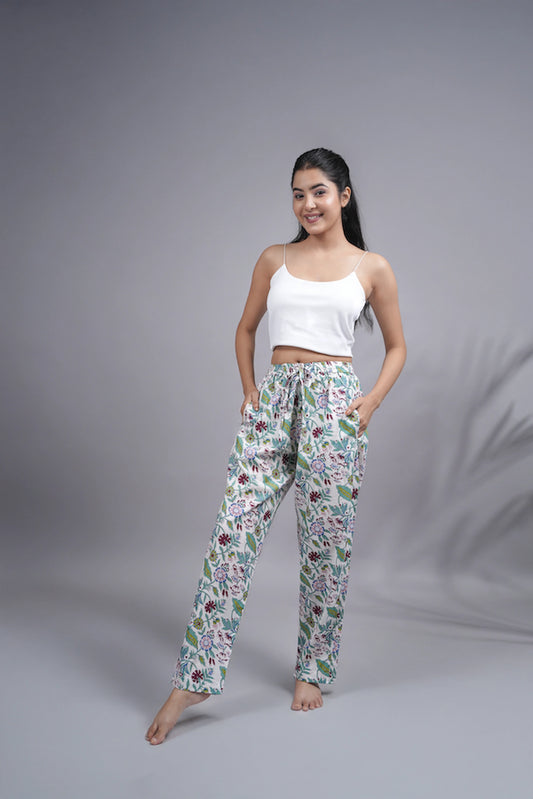 Cotton Pajama Pants Women - Velvet Bloom