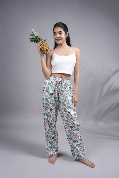 Cotton Pajama Pants Women - Velvet Bloom