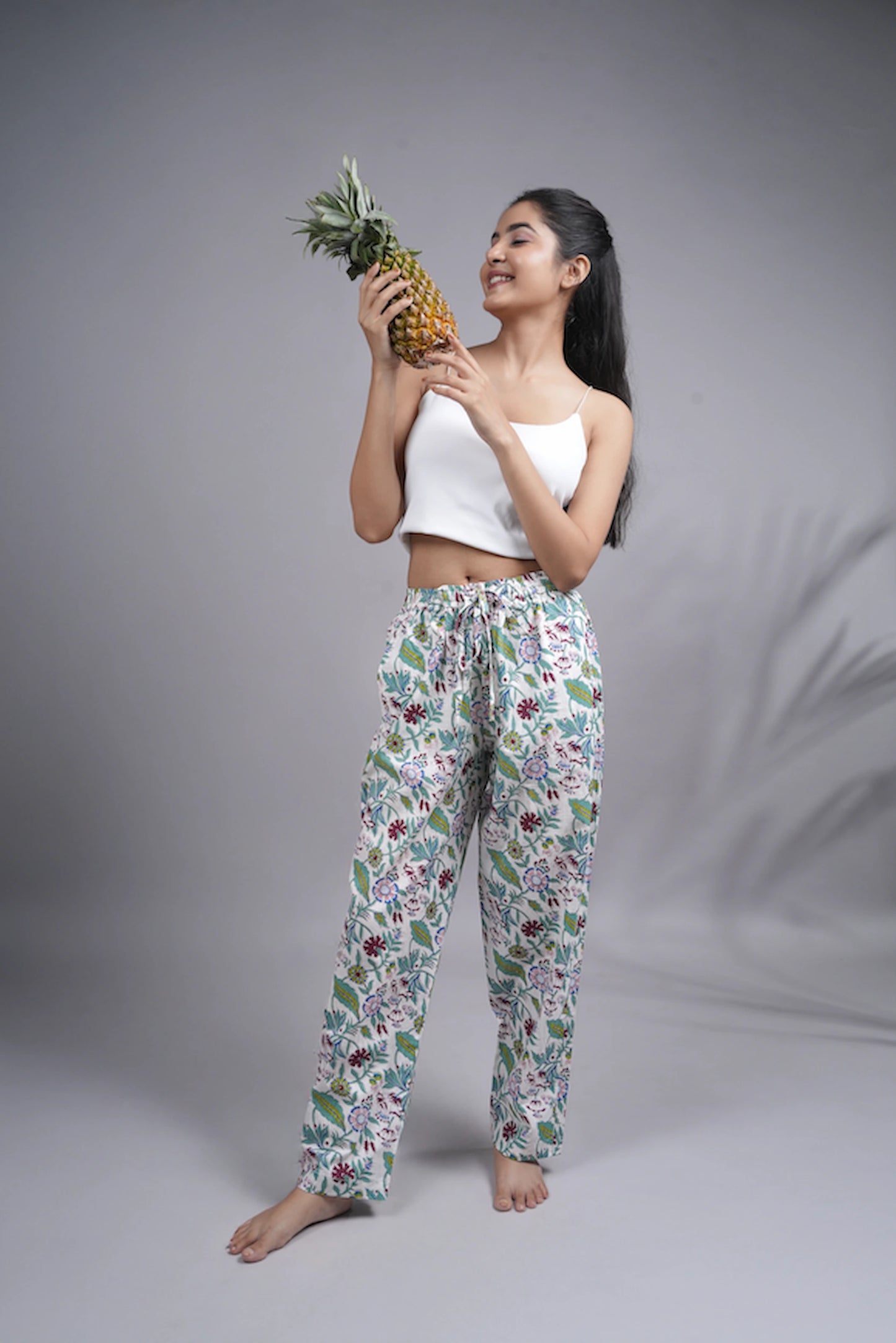 Cotton Pajama Pants Women - Velvet Bloom