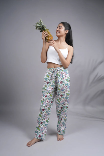Cotton Pajama Pants Women - Velvet Bloom