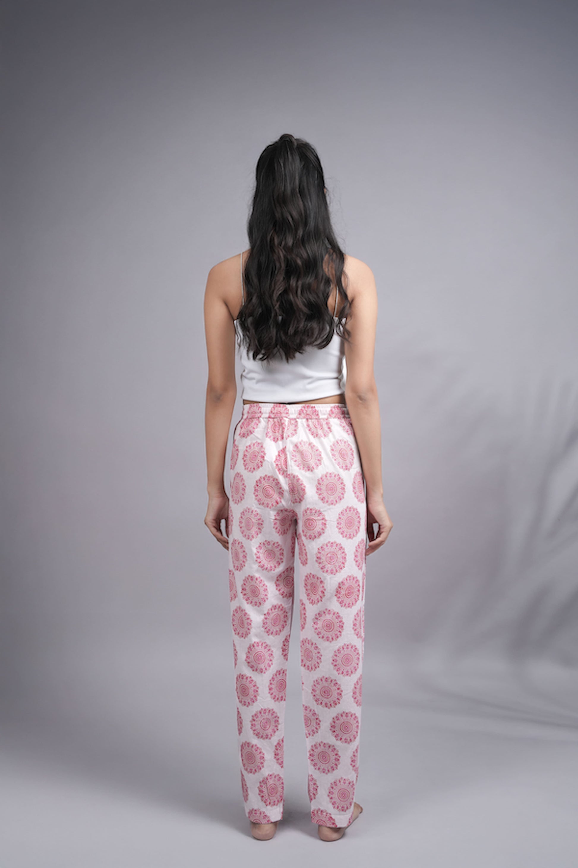 White Printed Pajama