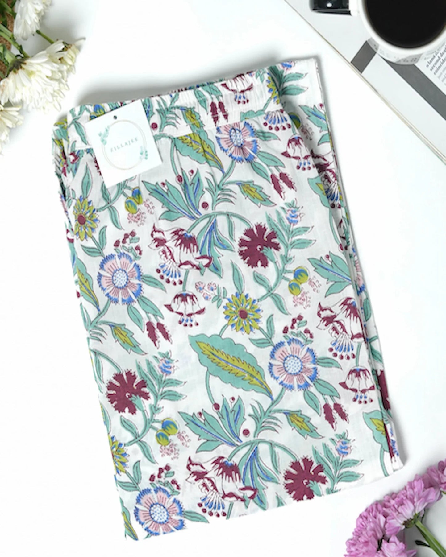 Cotton Pajama Pants Women - Velvet Bloom