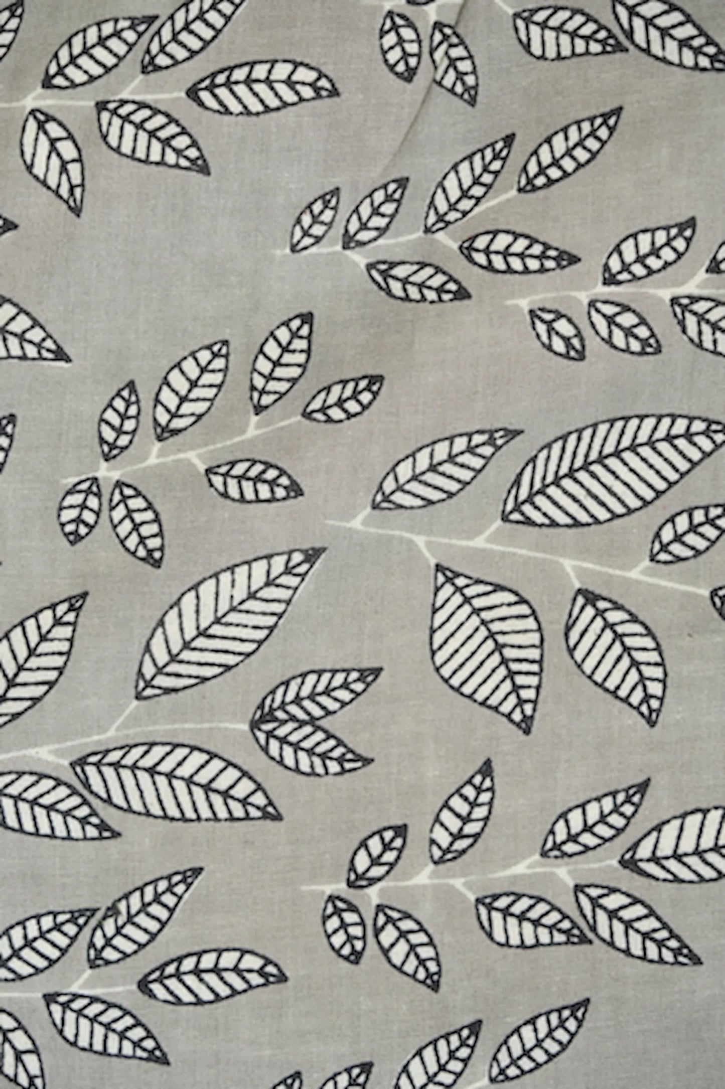 Cotton Pajama Pants Women - Silver Leaves