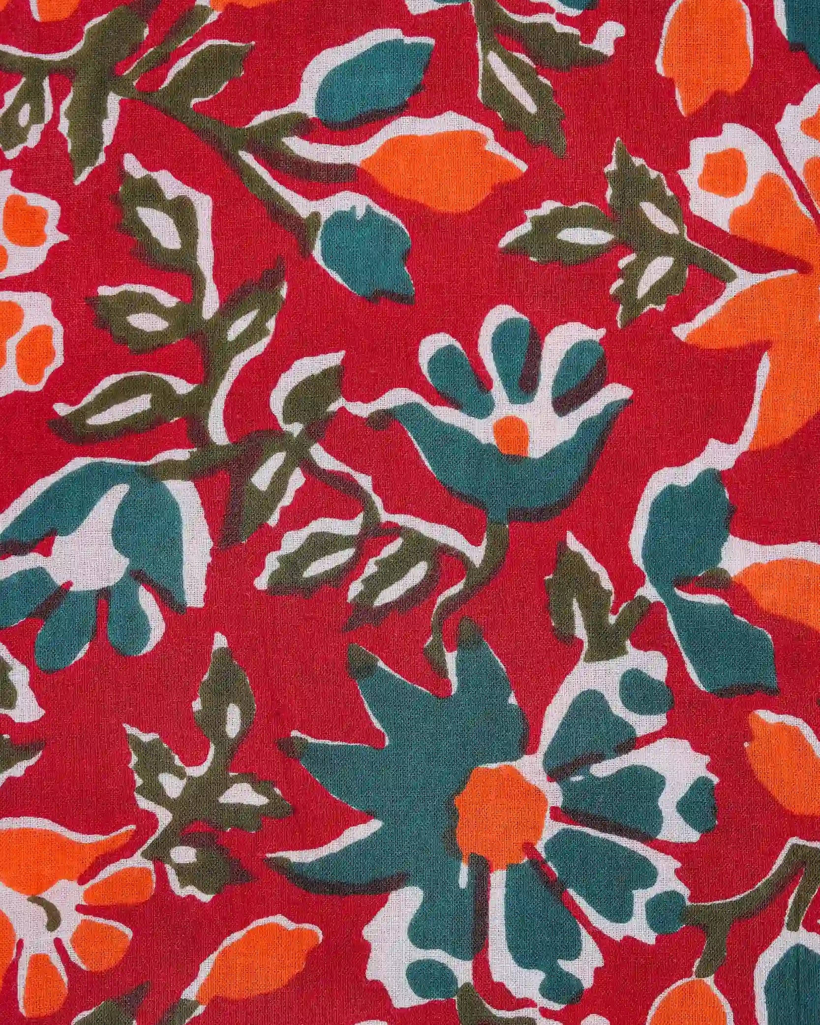 Cotton Pajama Pants Women - Saffron Petals