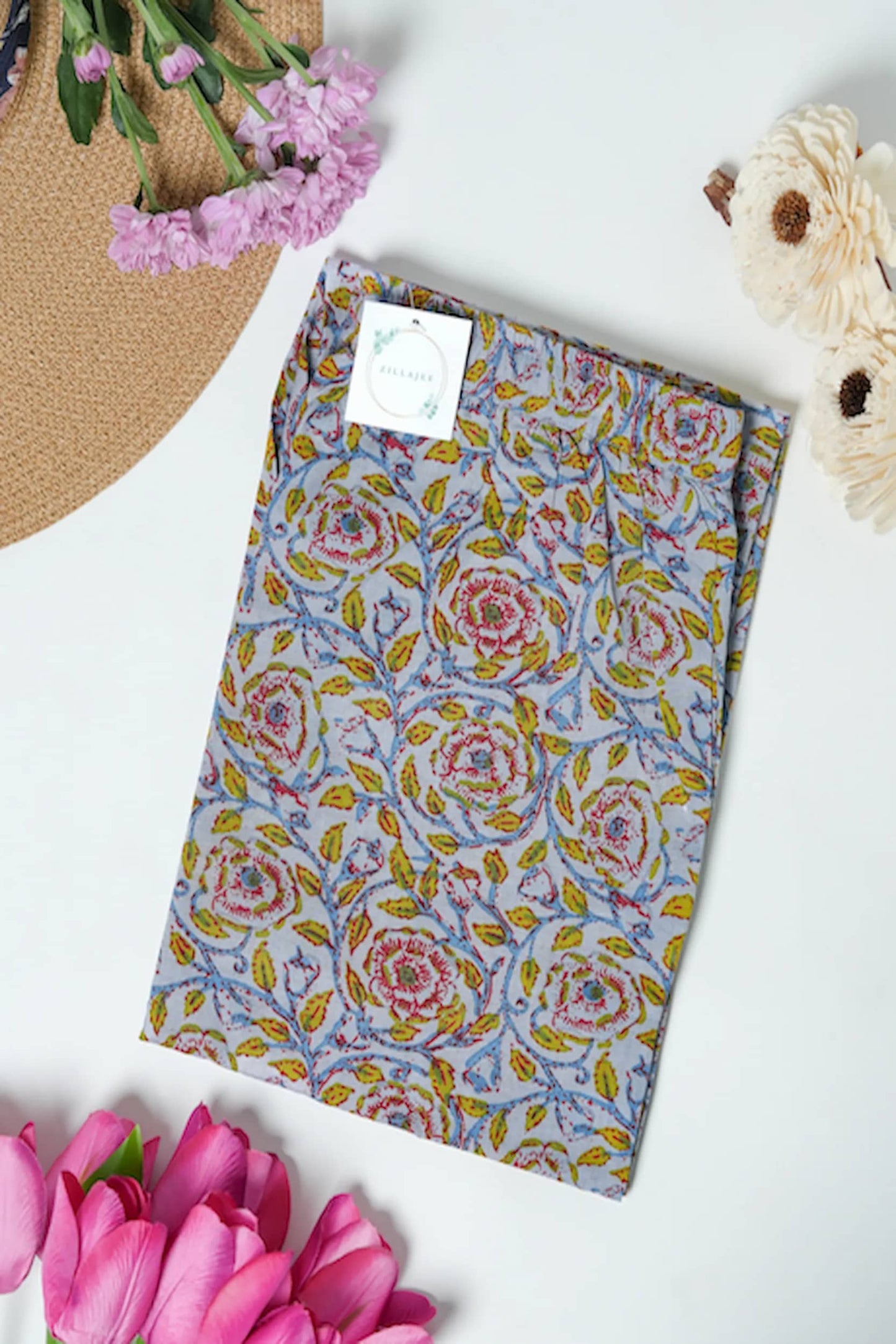 Cotton Pajama Pants Women - Dusty Rose