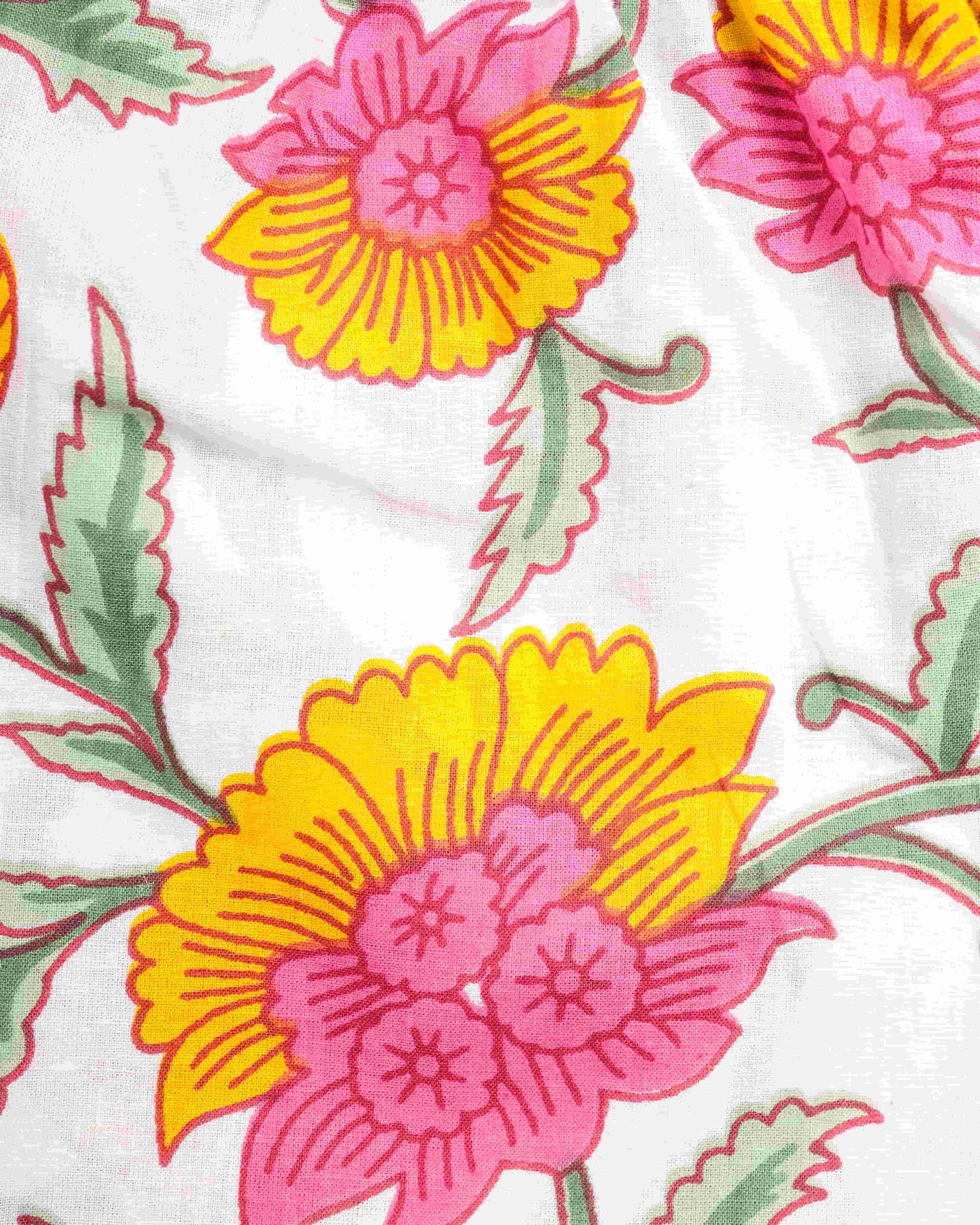 Cotton Pajama Shorts Women - Floral Whispers
