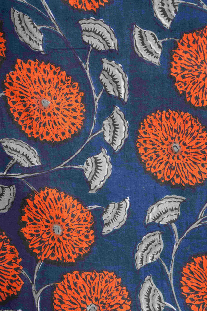 Cotton Pajama Pants Women - Midnight Marigold