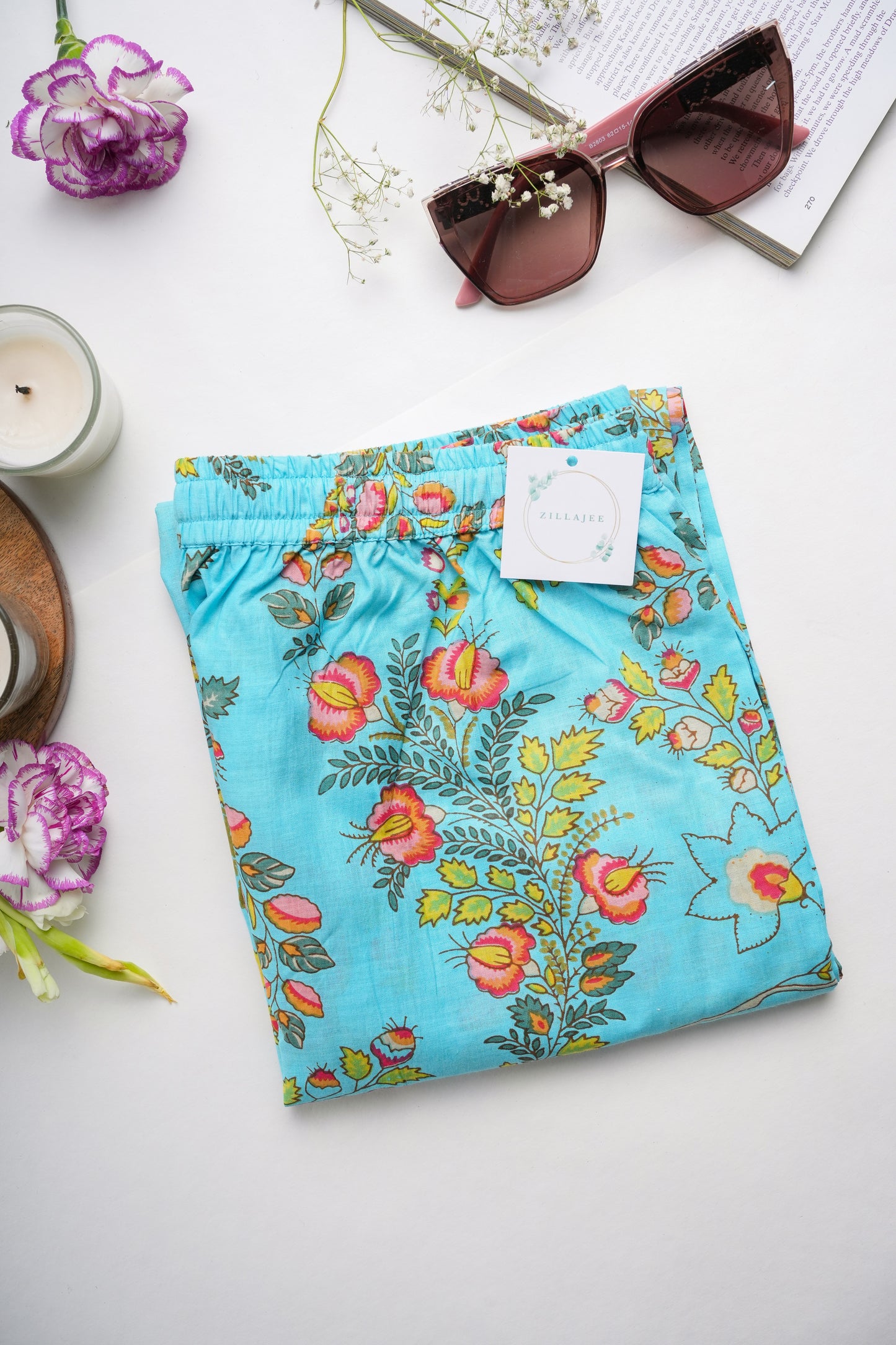 Cotton Pajama Pants Women - Tropical Dream