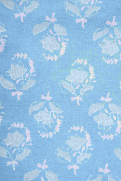 Cotton Pajama Pants Women - Frosted Flora