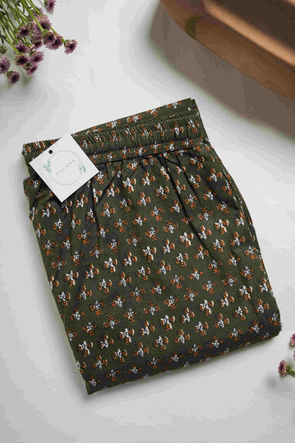 Cotton Pajama Pants Women - Citrus Meadow