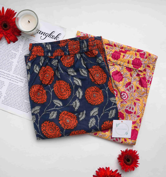 Cotton Pajama Pants Women - 2-Pack Bundle