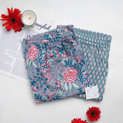 Cotton Pajama Pants Women - 2-Pack Bundle