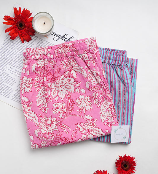 Cotton Pajama Pants Women - 2-Pack Bundle
