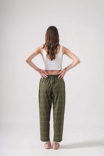 Cotton Pajama Pants Women - Citrus Meadow
