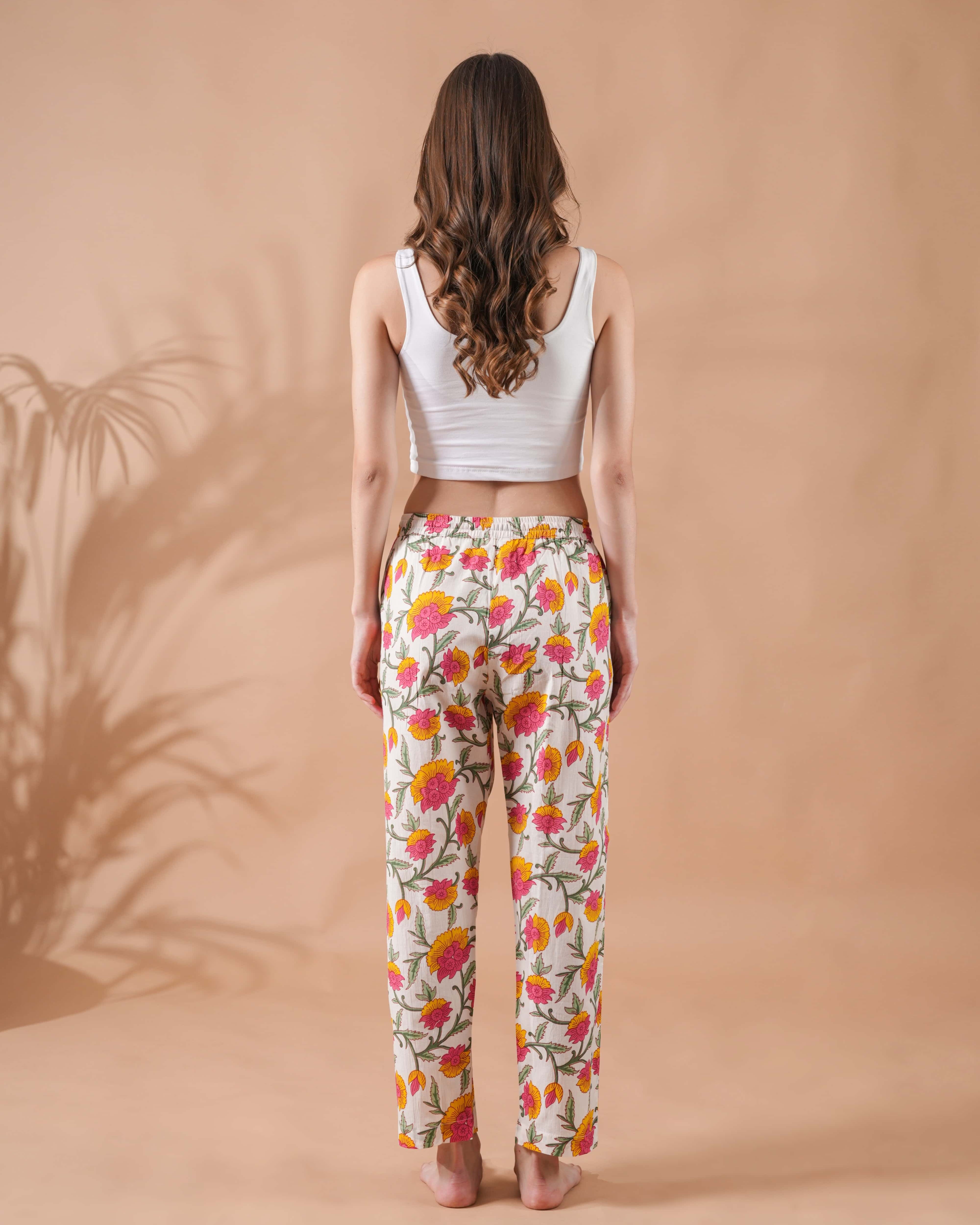Cotton Pajama Pants Women - 3-Pack Bundle
