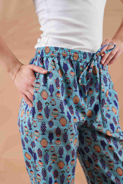 Blue Fish Cotton Pajama
