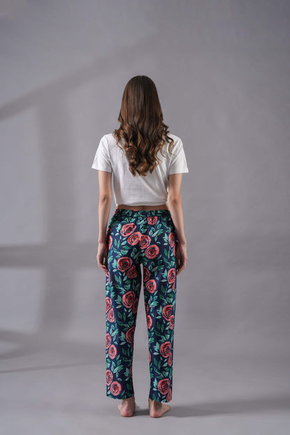 Cotton Pajama Pants Women - Royal Rose