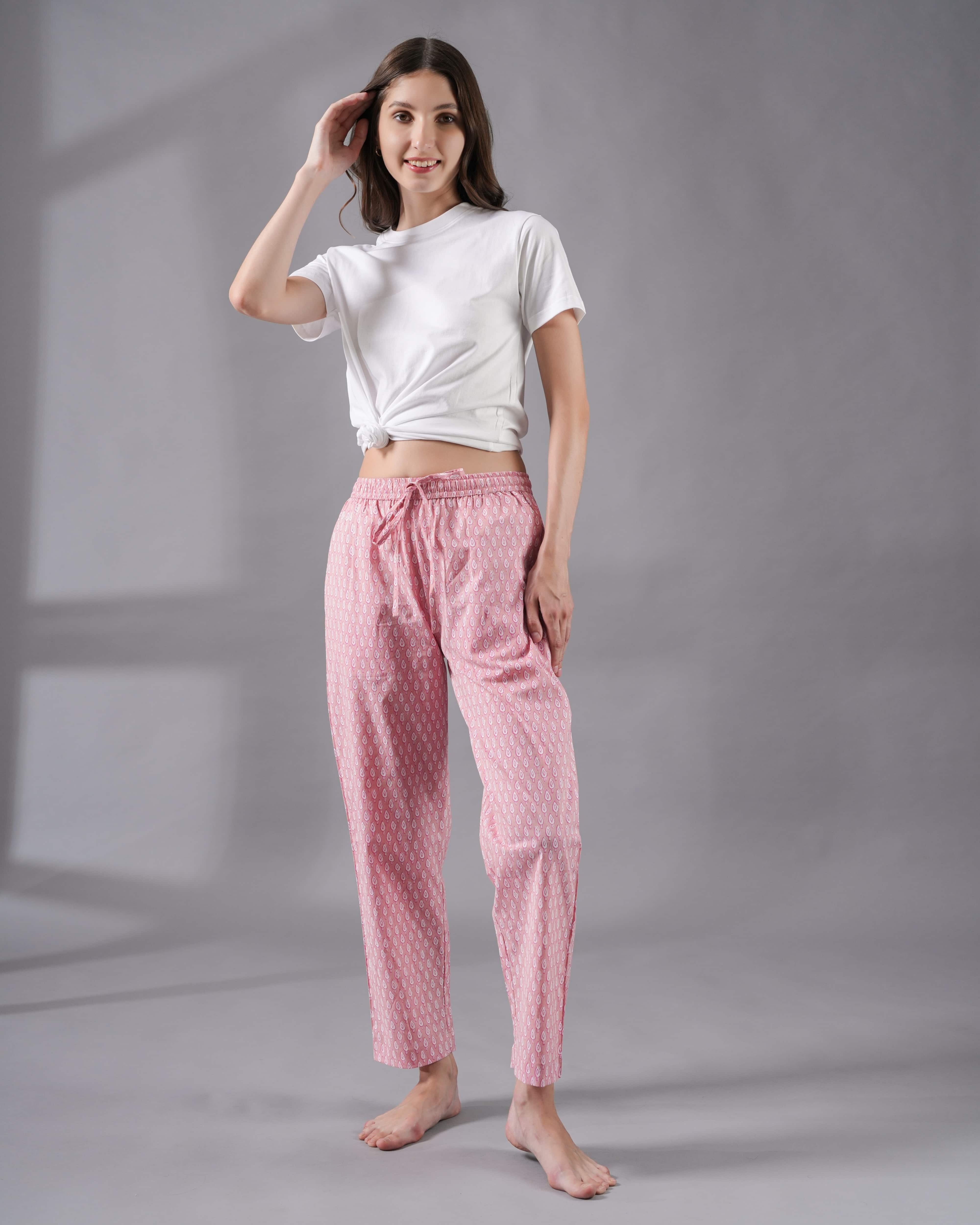 Cotton Pajama Pants Women - 3-Pack Bundle