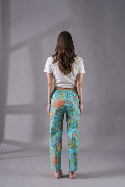 Cotton Pajama Pants Women - Tropical Dream